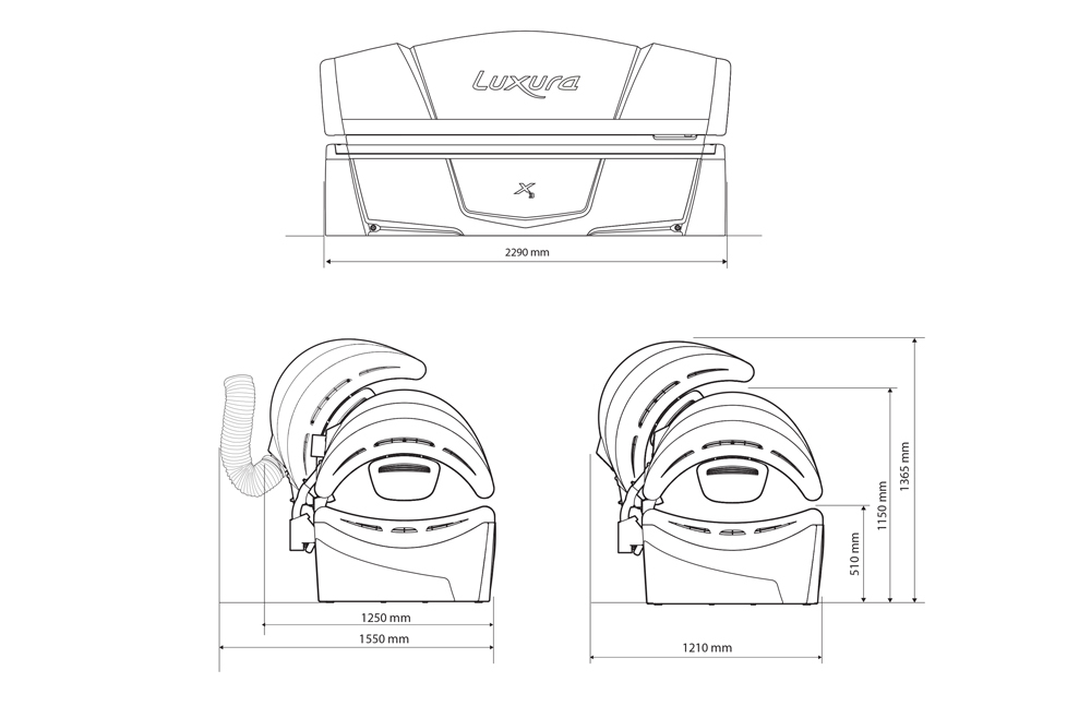 Горизонтальный солярий Luxura X3 32 SLI INTENSIVE купить по привлекательной цене 684000 ₽ - вид 1 миниатюра