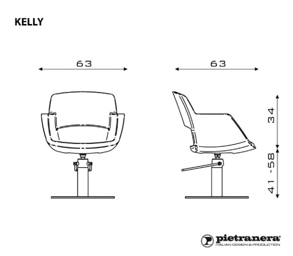 Кресло парикмахерское KELLY купить по привлекательной цене 133107 ₽ - вид 7 миниатюра