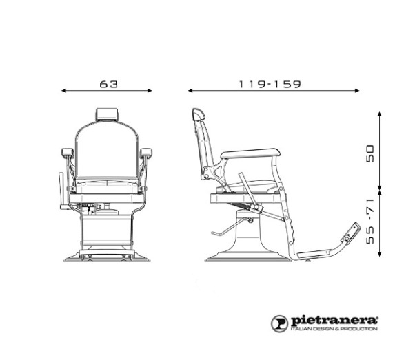 Кресло парикмахерское 5'60 купить по привлекательной цене 787222 ₽ - вид 7 миниатюра