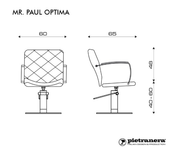 Кресло парикмахерское MISTER PAUL OPTIMA купить по привлекательной цене 129902 ₽ - вид 3 миниатюра