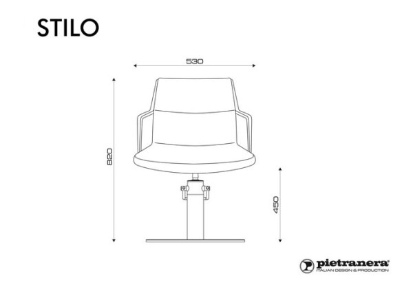 Кресло парикмахерское STILO купить по привлекательной цене 112174 ₽ - вид 5 миниатюра