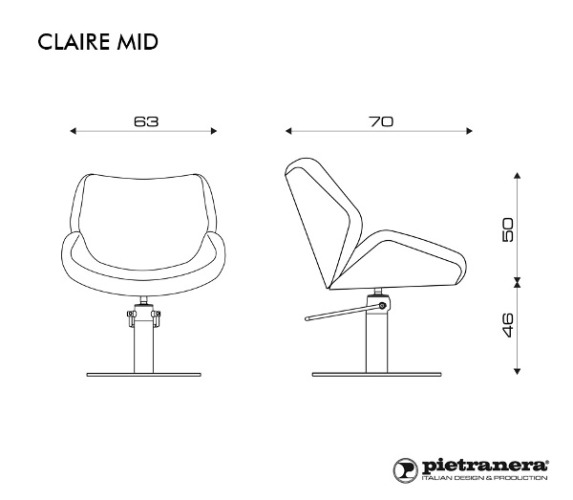 Кресло парикмахерское CLAIRE MID купить по привлекательной цене 160649 ₽ - вид 1 миниатюра