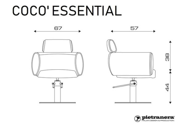 Кресло парикмахерское COCO ESSENTIAL купить по привлекательной цене 192699 ₽ - вид 7 миниатюра