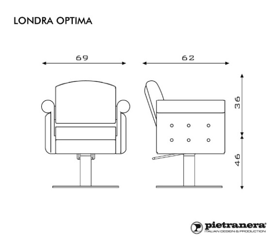 Кресло парикмахерское LONDRA OPTIMA купить по привлекательной цене 181582 ₽ - вид 7 миниатюра