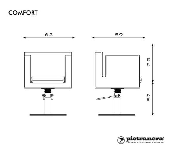 Кресло парикмахерское COMFORT купить по привлекательной цене 163354 ₽ - вид 5 миниатюра