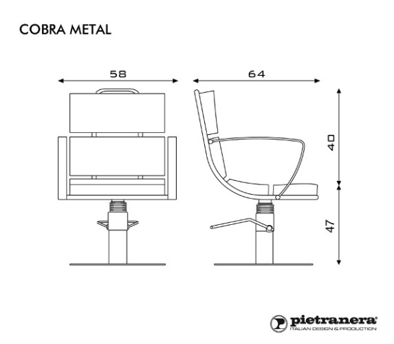 Кресло парикмахерское COBRA METAL купить по привлекательной цене 143723 ₽ - вид 9 миниатюра