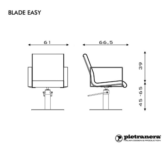 Кресло парикмахерское BLADE EASY купить по привлекательной цене 161951 ₽ - вид 5 миниатюра