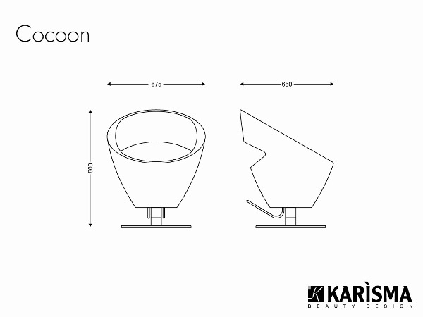 Кресло парикмахерское COCOON купить по привлекательной цене 132806 ₽ - вид 7 миниатюра