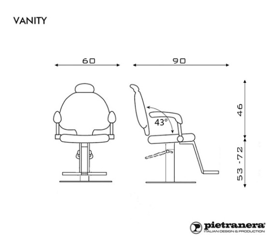 Кресло парикмахерское VANITY купить по привлекательной цене 254595 ₽ - вид 3 миниатюра