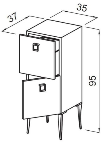 Тумба CABINET SHOP GA купить по привлекательной цене 50178 ₽ - вид 7 миниатюра