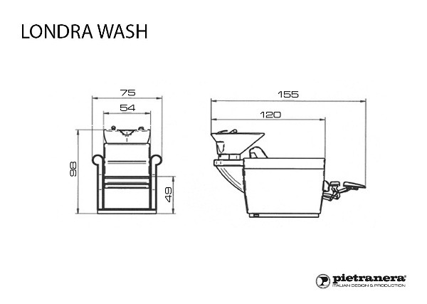 Мойка парикмахерская LONDRA WASH купить по привлекательной цене 355151 ₽ - вид 9 миниатюра