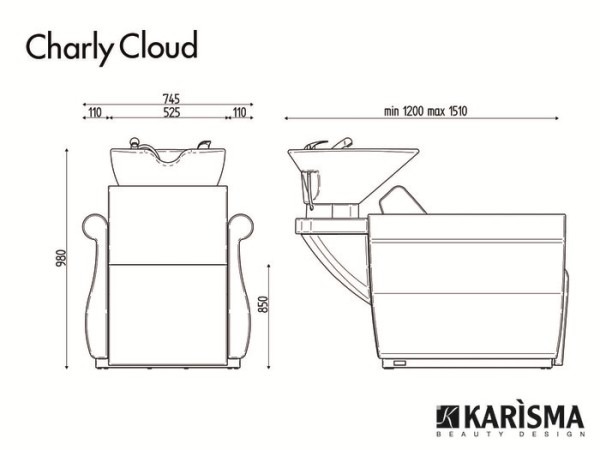 Мойка парикмахерская CHARLY CLOUD RELAX купить по привлекательной цене 529722 ₽ - вид 1 миниатюра