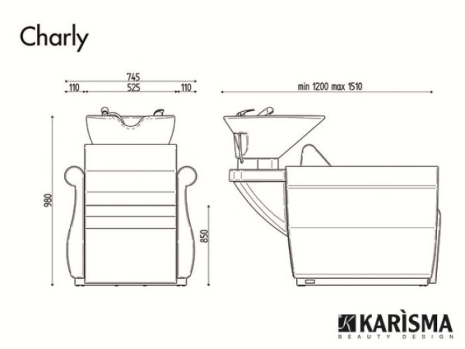 Мойка парикмахерская CHARLY RELAX купить по привлекательной цене 431470 ₽ - вид 1 миниатюра