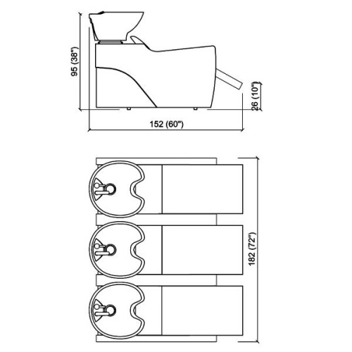 Мойка парикмахерская FLATIRON SHIATSU 3P купить по привлекательной цене 1554013 ₽ - вид 1 миниатюра