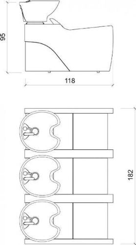 Мойка парикмахерская FLATIRON 3P купить по привлекательной цене 915822 ₽ - вид 1 миниатюра