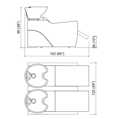 Мойка парикмахерская FLATIRON SHIATSU 2P купить по привлекательной цене 1036008 ₽ - вид 1 миниатюра