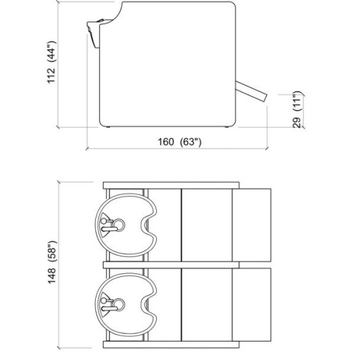 Мойка парикмахерская PRIVACY WASH E 2P купить по привлекательной цене 913819 ₽ - вид 5 миниатюра