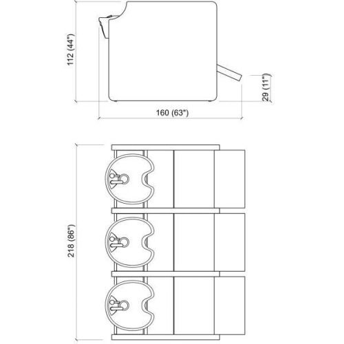 Мойка парикмахерская PRIVACY WASH SHIATSU 3P купить по привлекательной цене 1694130 ₽ - вид 5 миниатюра