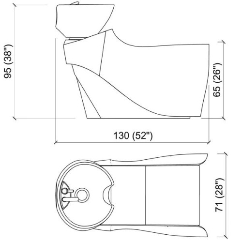 Мойка парикмахерская MUU MUU BASIC купить по привлекательной цене 405029 ₽ - вид 3 миниатюра