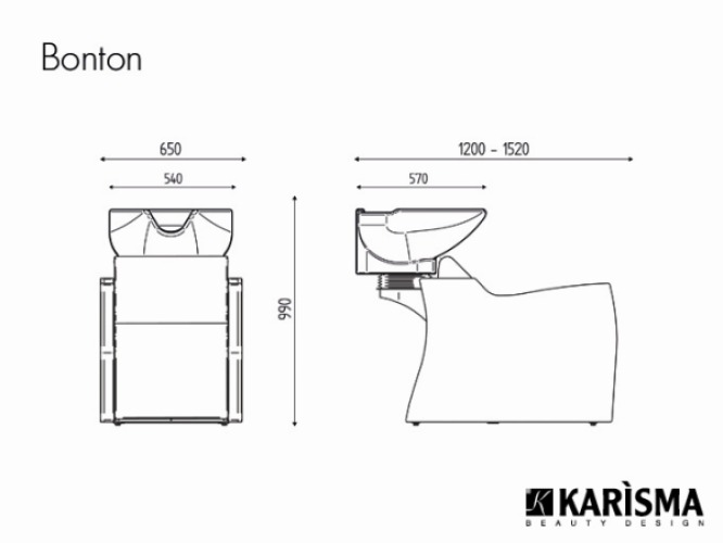 Мойка парикмахерская BONTON JET MASSAGE купить по привлекательной цене 557365 ₽ - вид 7 миниатюра