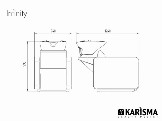 Мойка парикмахерская INFINITY купить по привлекательной цене 373480 ₽ - вид 7 миниатюра