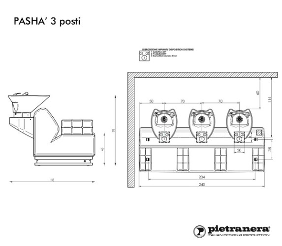 Мойка парикмахерская PASHA' 3 SEATS купить по привлекательной цене 1179932 ₽ - вид 7 миниатюра