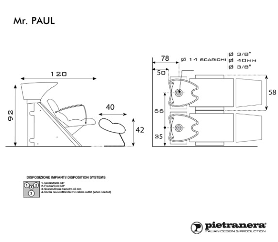 Мойка парикмахерская Mr. PAUL WASH купить по привлекательной цене 232962 ₽ - вид 7 миниатюра