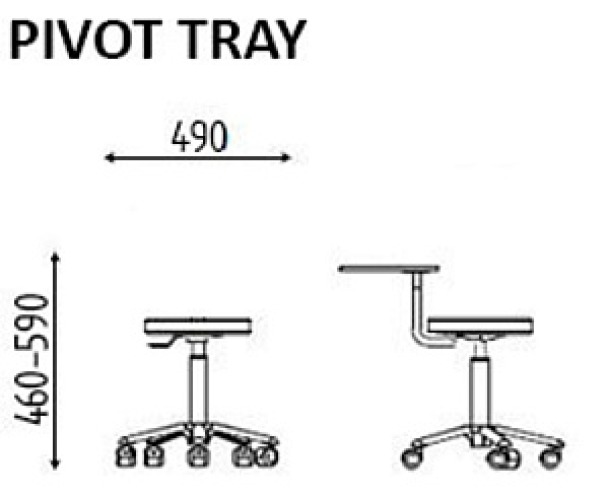 Стул PIVOT TRAY купить по привлекательной цене 61796 ₽ - вид 3 миниатюра